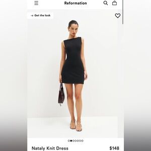 Brand new Reformation Black Mini Dress